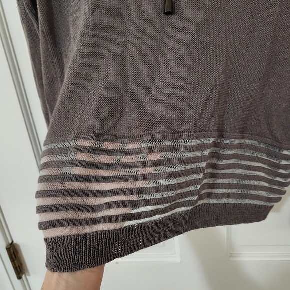 One Grey Day Knit Hoodie - Picture 3 of 5